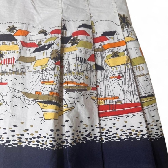 Eddie Bauer Sail boat pleated 100% cotton nautical boating sail size 14 - Picture 3 of 10